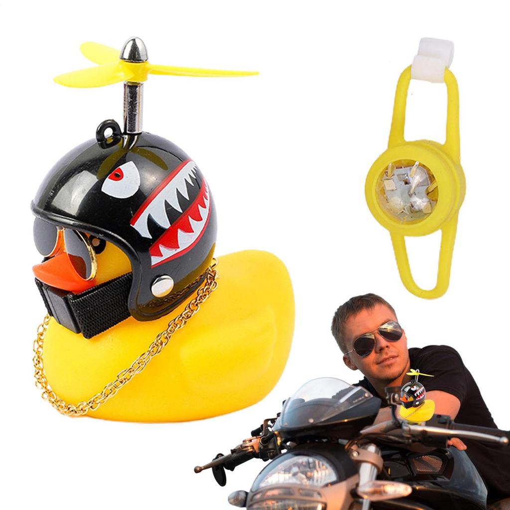 Duck Bike Captain, Rubber Ducks for Car, Air Vent Decoration, Propellers Cartoon Rubber Duck