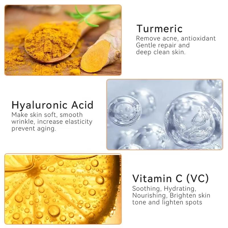 Turmeric Face Oil Deep Hydrating Face Serum Nourishing and Moisturizing Face Essence Repair & Brightening Face Skin Fade Dark Spot Face Care