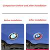 2025 Caldo 7 Pezzi Logo Anniversario 50 Anni BMW Emblema Cofano Anteriore 81mm+Targhetta Posteriore 74mm+Coprimozzo Ruota 68mm+56mm Adesivo Volante 46