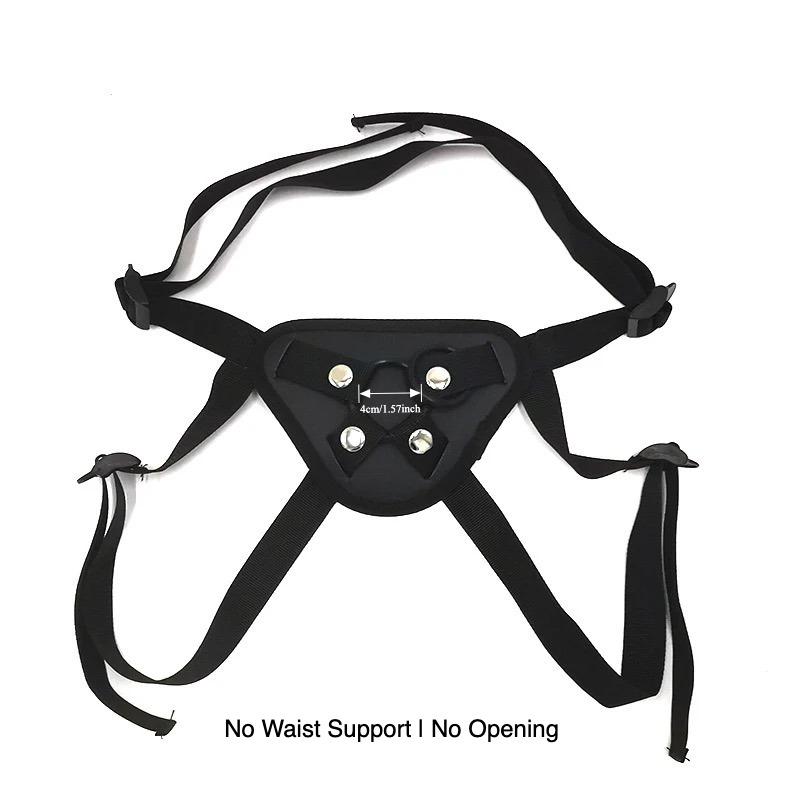 SM Leder Dildo Hose für lesbische Paare – Tragbarer Strap-On mit optionalen Löchern & Taillenstütze, Unisex erotisches Spielzeug