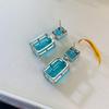 European and N Earring Simple Low Key Luxury Female Earring Long Paraiba Earrings