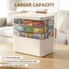 4-Tier Medicine Storage, Medicine Cabinet Medicine Box with Handle