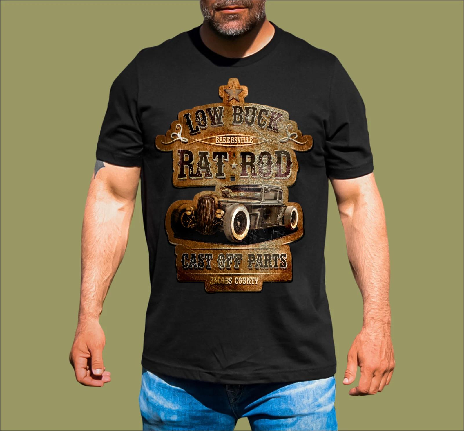 LOW BUCK RAT ROD T-SHIRT XL