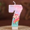 Creative Unicorn Number Candle Birthday Cake Decoration Plug-in First Birthday Party Handmade Candle 09