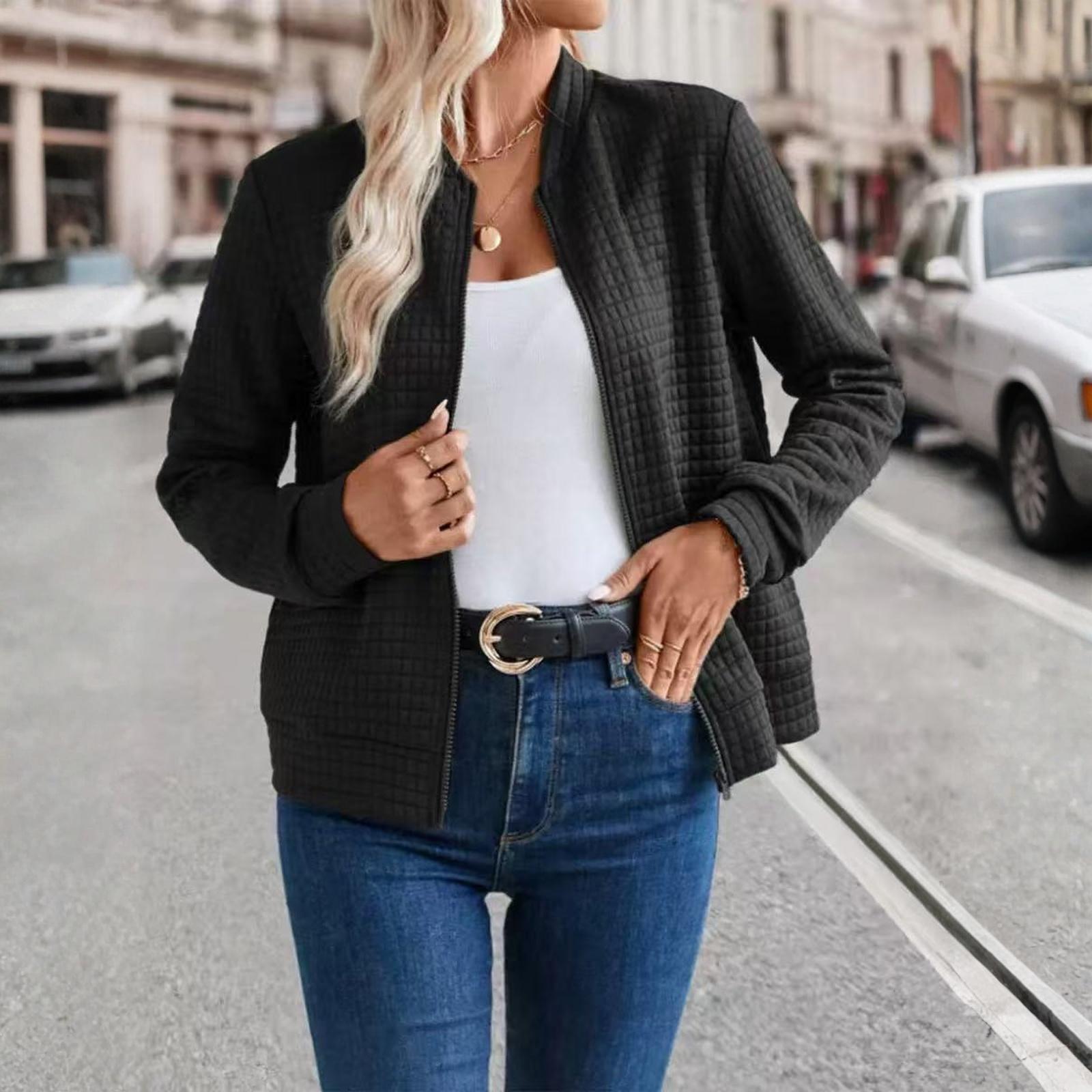 

Пальто для женщин Нарядная повседневная куртка С принтом Топы с длинным рукавом S