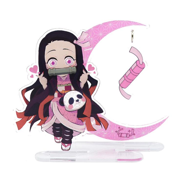 Anime Demon Slayer Agatsuma Zenitsu Kimetsu No Yaiba Acrylic Stand Figurines Model Toys GK Ornaments Decor