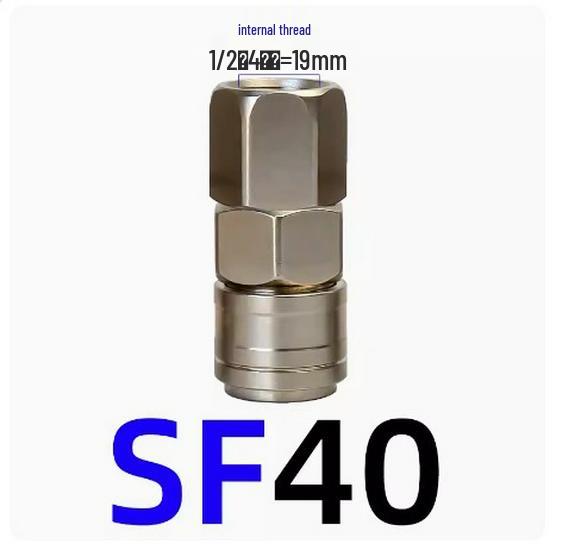 C-Type Self-Locking Air Hose Quick Connector for Compressors & Pneumatic Tools