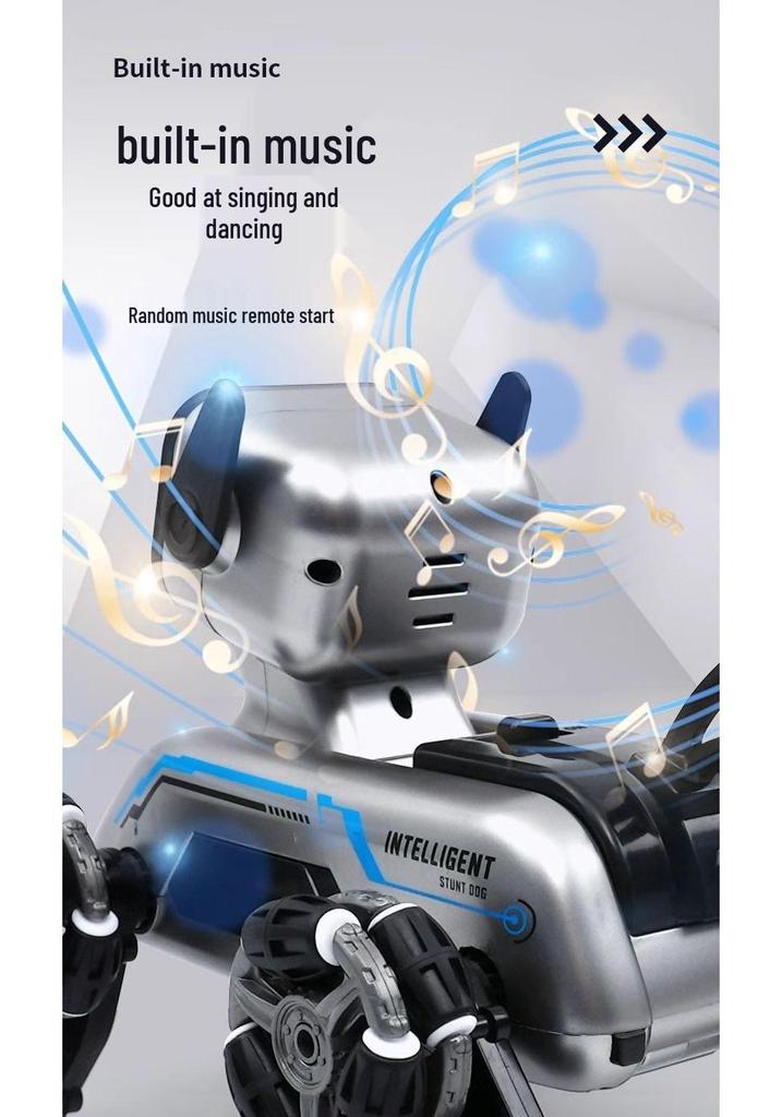 Remote-Controlled Eight-Wheeled Robot Car Toy for Kids - Hand-Sensing, Four-Wheel Drive Stunt Functionality