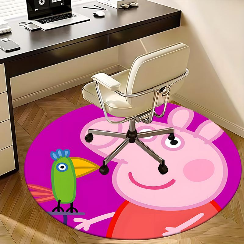 Peppa Pig,Bird Chair mat Round Rug Office carpet, Non slip, Suitable for Living Rooms, Bedrooms decor.1205158a