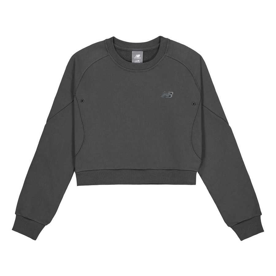 New Balance NB Grey Sweatshirt Women s Dark Gray NCF19332-DKG L