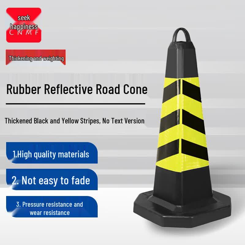 Moufu 8725 Reflective Rubber Traffic Cone
