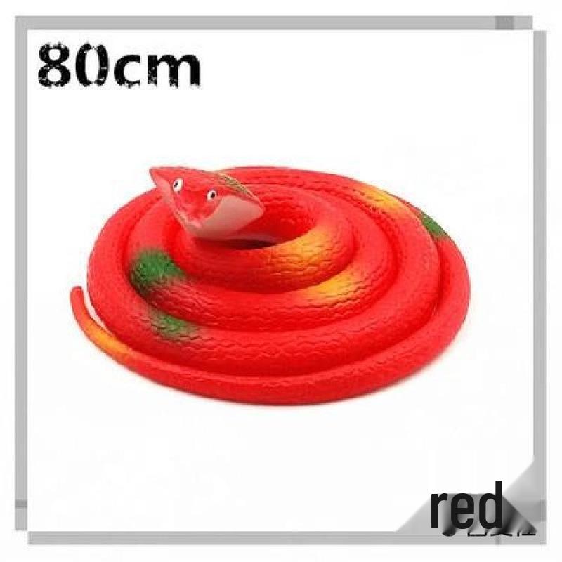 Children's Large Soft Rubber Green Snake Prank Toy Model