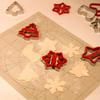 2/4pcs Christmas Cartoon Shape Cookie Cutters Anti-Pressure Hand Baking Tools DIY Biscuits Dough Cutter Fondant Cake Mold