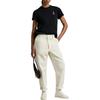 Polo Ralph Lauren Plain Knit Crew Neck Short Sleeve Regular T-Shirt Women T-Shirts Black 211971712-002