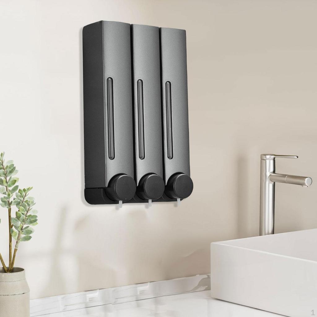 Manual Soap Dispenser Wall Mounted Lotion Container Commercial Convenient Shower for