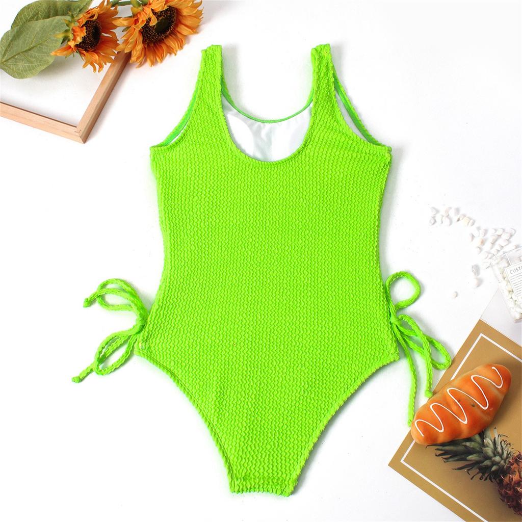 Summer Children's Swimsuit Color Medium And Large Children's One-piece Swimsuit