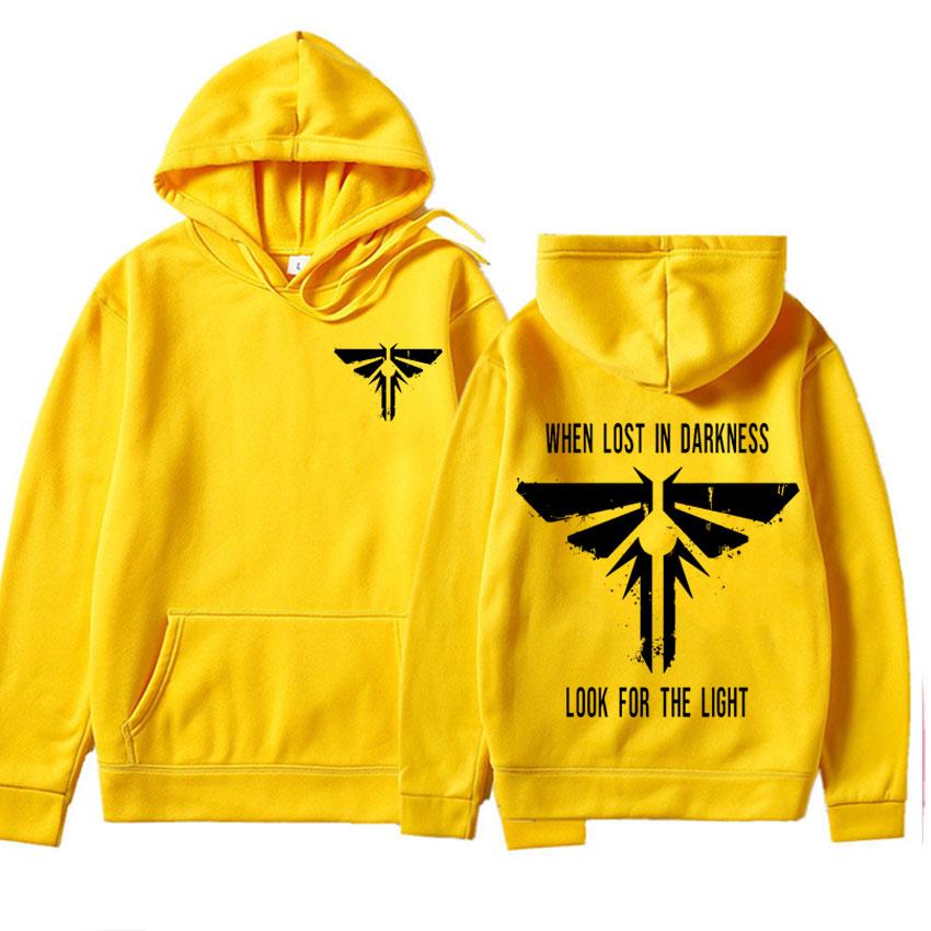 The Last of Us Bluzy Harajuku Hipster Gdy Zgubisz się w Ciemności Szukaj Światła Bluza z Piorunem Męskie Damskie Bluzy