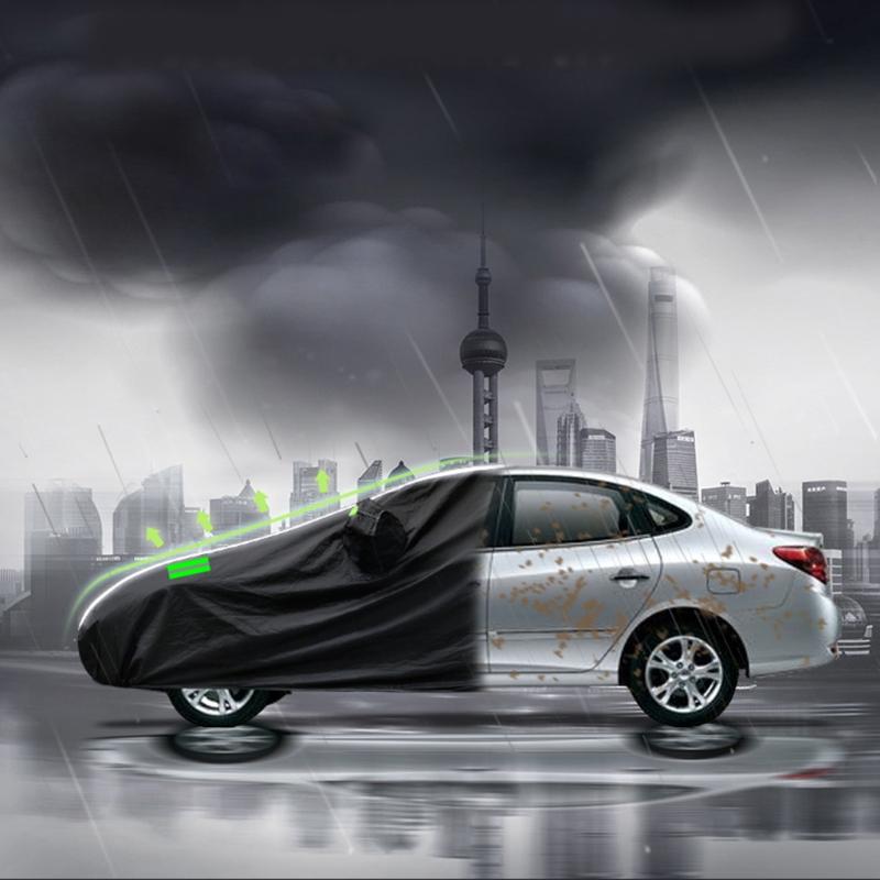 Funda de Coche Impermeable para Todo Clima para SUV/Sedán Diseño con Cremallera S-XXL YM-YXL Estacionamiento Exterior Cubierta Completa Lluvia para Sol UV Pro