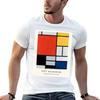 Farbkomposition von Piet Mondrian T-Shirt Street Casual T-Shirt