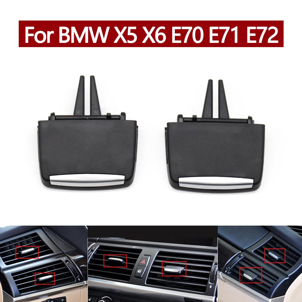 Front Rear Fresh Air Conditioning AC Vent Grille Slider Clip Repair Kit For BMW X5 X6 E70 E71 E72 2007-2014