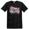 All American Mom Military Boots Patriotic T Shirt W/ USA Flag Tee