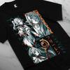 Frieren: Beyond Journey's End Frieren Multi-Pose Collage Vintage Anime T-Shirt, Unisex Fantasy Anime Fan Streetwear Tee, 100% Baumwolle Lässig Kurzarm