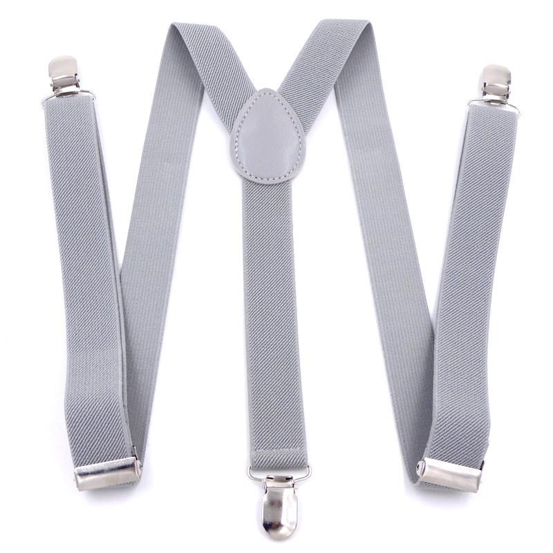 Versatile Unisex Y-Back Elastic Suspenders, 2.5cm, British Blue