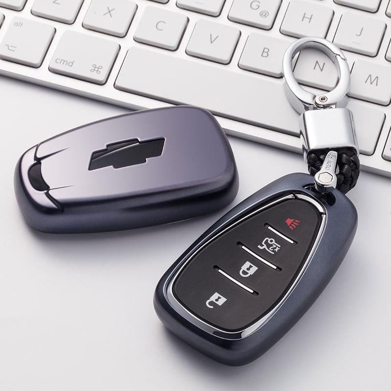 Chevrolet Key Cover for Cruze, Malibu XL, Trax, Equinox - TPU Shell & Buckle for Smart Models