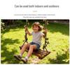 Solid Wood Anti-Corrosion Curved Swing for Children (Indoor/Outdoor)