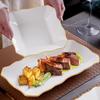 Taisun Gold Rim Square Ceramic Plate