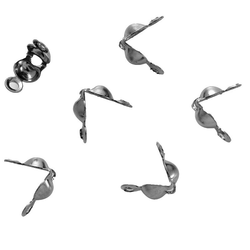 Connector Clasp Fitting for Ball Chain Calotte End Crimps Beads Connector Components for Jewelry Making Fandings