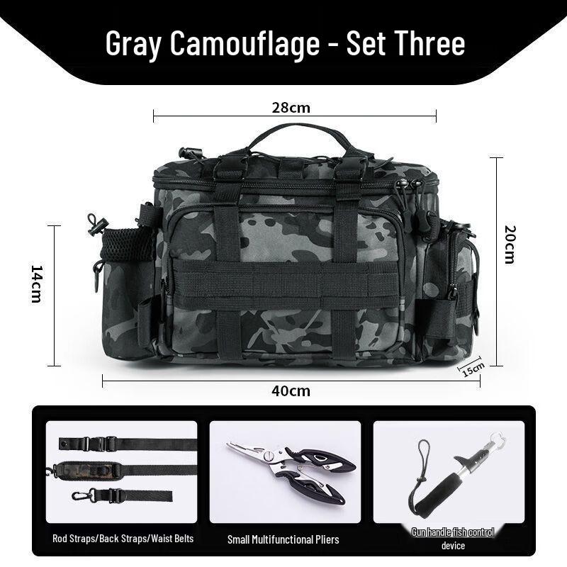 Longchan Large Capacity Fishing Lure Bag - Waist & Crossbody