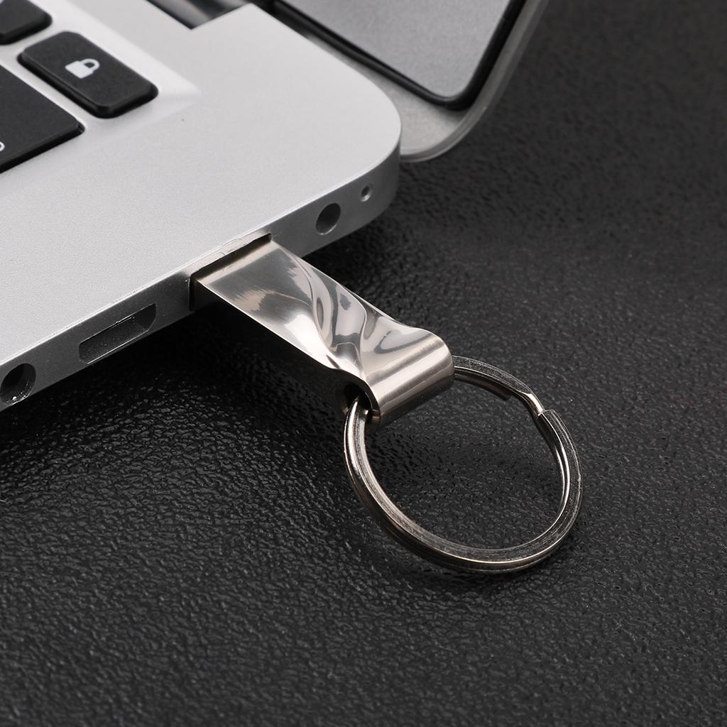 New Waterproof Metal Silver Usb Flash Drive Pen Drive 128MB Pendrive ...