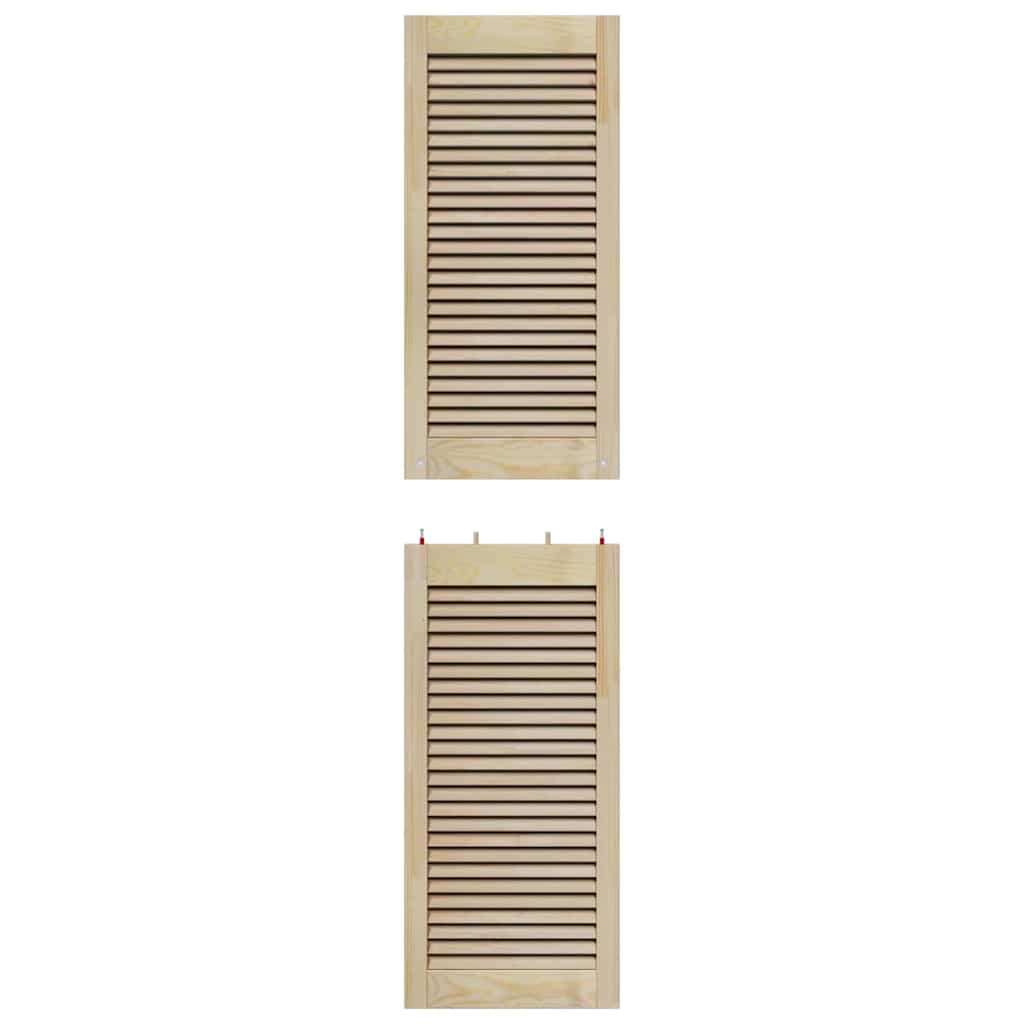 Cabinet Door 2 Pcs Natural 170 X 2.1 X 39.5 Cm Solid Pine Wood