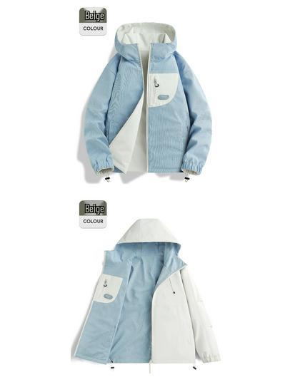 Woodpecker Women's Petite Windbreaker: 2025 Double-Sided, Windproof, Waterproof Spring Mountaineering Jacket