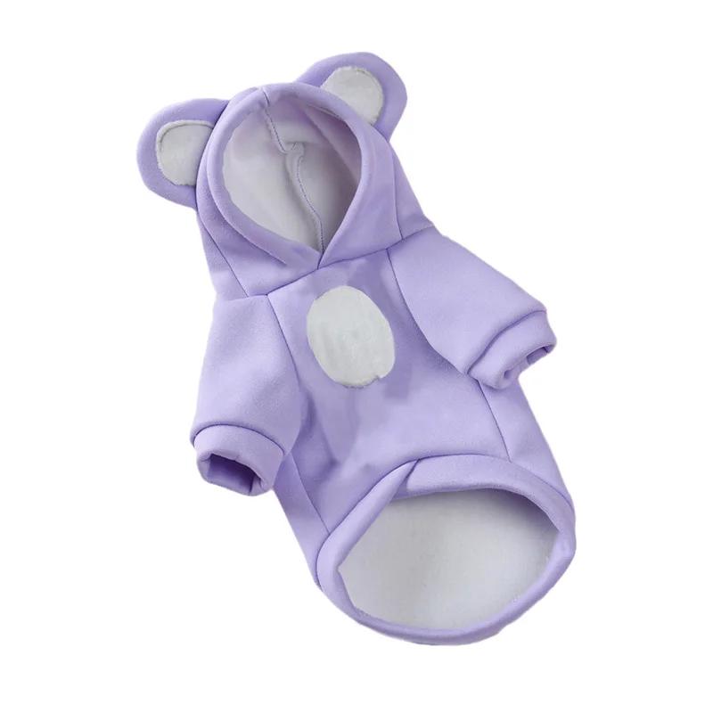 Spring Autumn Cat Puppy Clothing Solid Sweet Pet Costume Hoodie for Cats Sphynx Clothes Kitten Pullovers Outfit Ropa Para Gatos