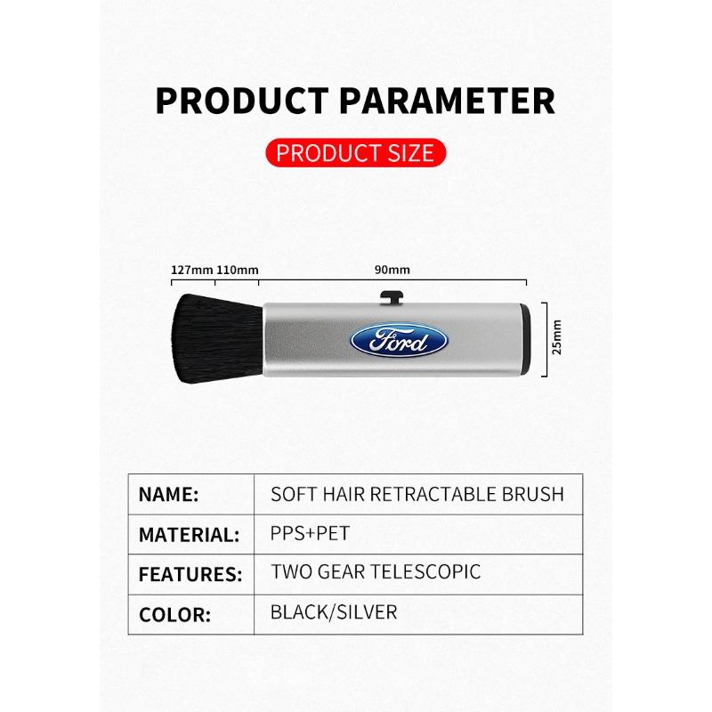 Car Interior Cleaning Tool Outlet Soft Brush Artifact Brush Goods For Ford Focus Mondeo MK1 MK2 MK4 MK3 Fiesta ST Kugo Transit Escape Fusion Explorer