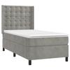 Maison Exclusive - Sommier à lattes de lit matelas LED Gris clair 80x200cm Velours