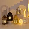 Ramadan Dekorationen Kerzenlampe 2026 Eid Mubarak HängeLaterne Muslimisches Geschenk Ornament Ramadan Mond und Sterne Nachtlicht