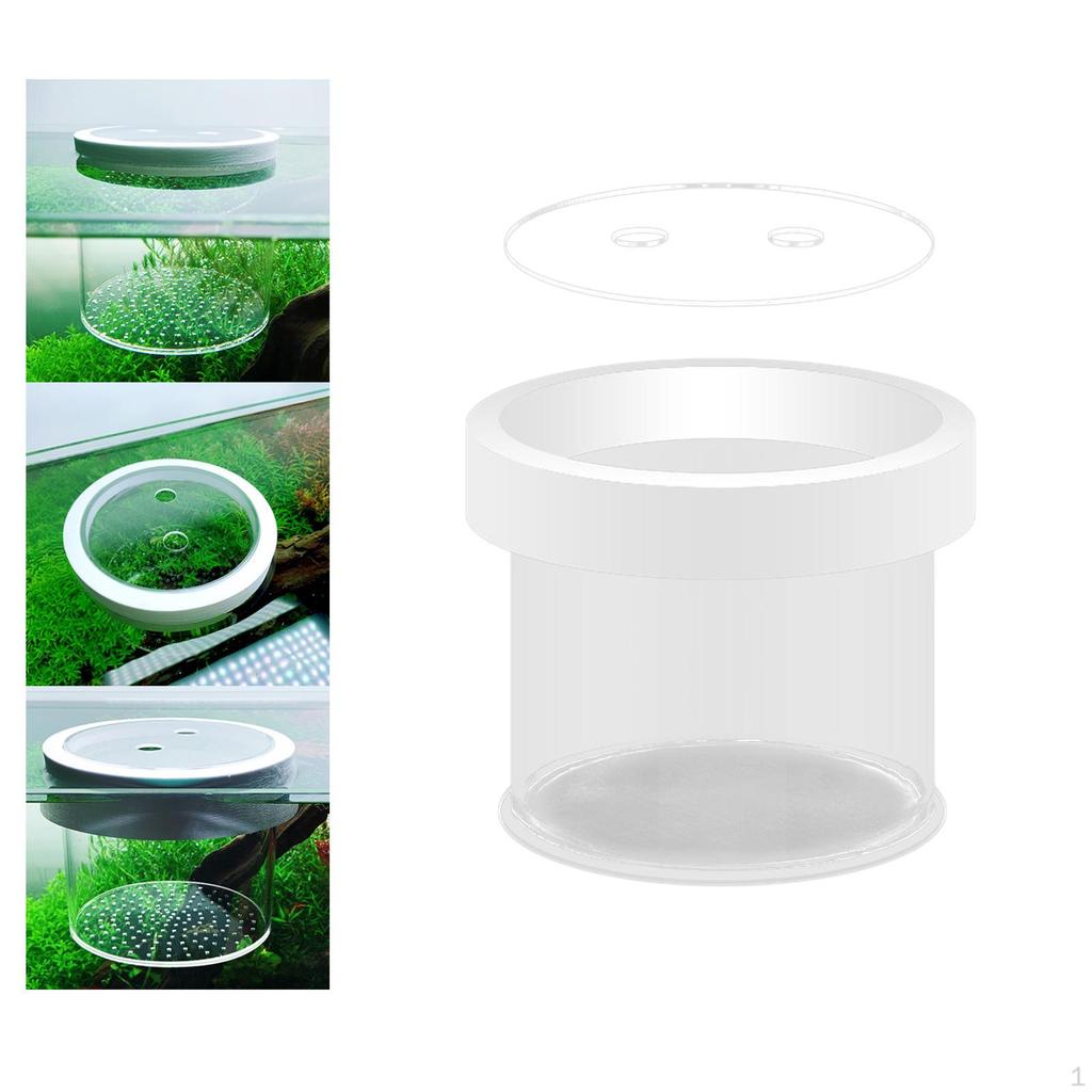 Aquarium Breeder Box Fish Isolation Floating Separation Egg Net Incubation