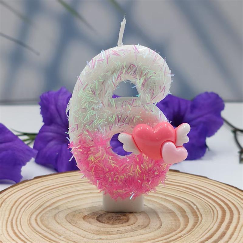 Creative Shapes, Brilliant Colors, Arrow-piercing Digital Candles, Birthday Cake Decorations, Various Specifications