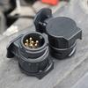 New 13 To 7 Pin Plug Adapter Trailer Connector 12V Towbar Towing Plugs Socket Adapter Protect Connections A30 Connector
