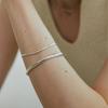 Huit.Silver.93 925 Silver Flat Soir Bracelet