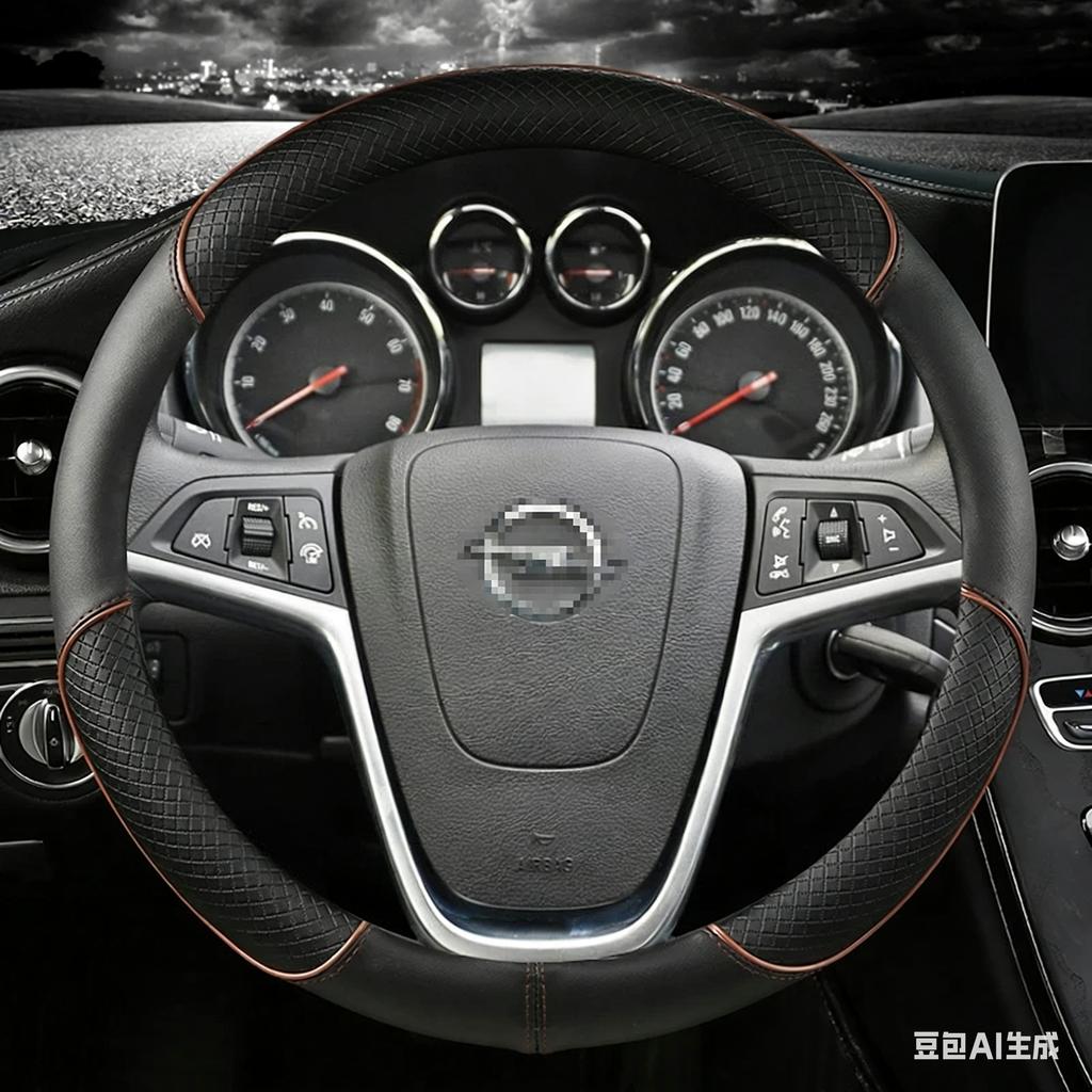 Leather Car Steering Wheel Cover For Opel Mokka 2013-2016 Opel Insignia 2009-2013 Astra J 2010-2015 Meriva Auto Accessories