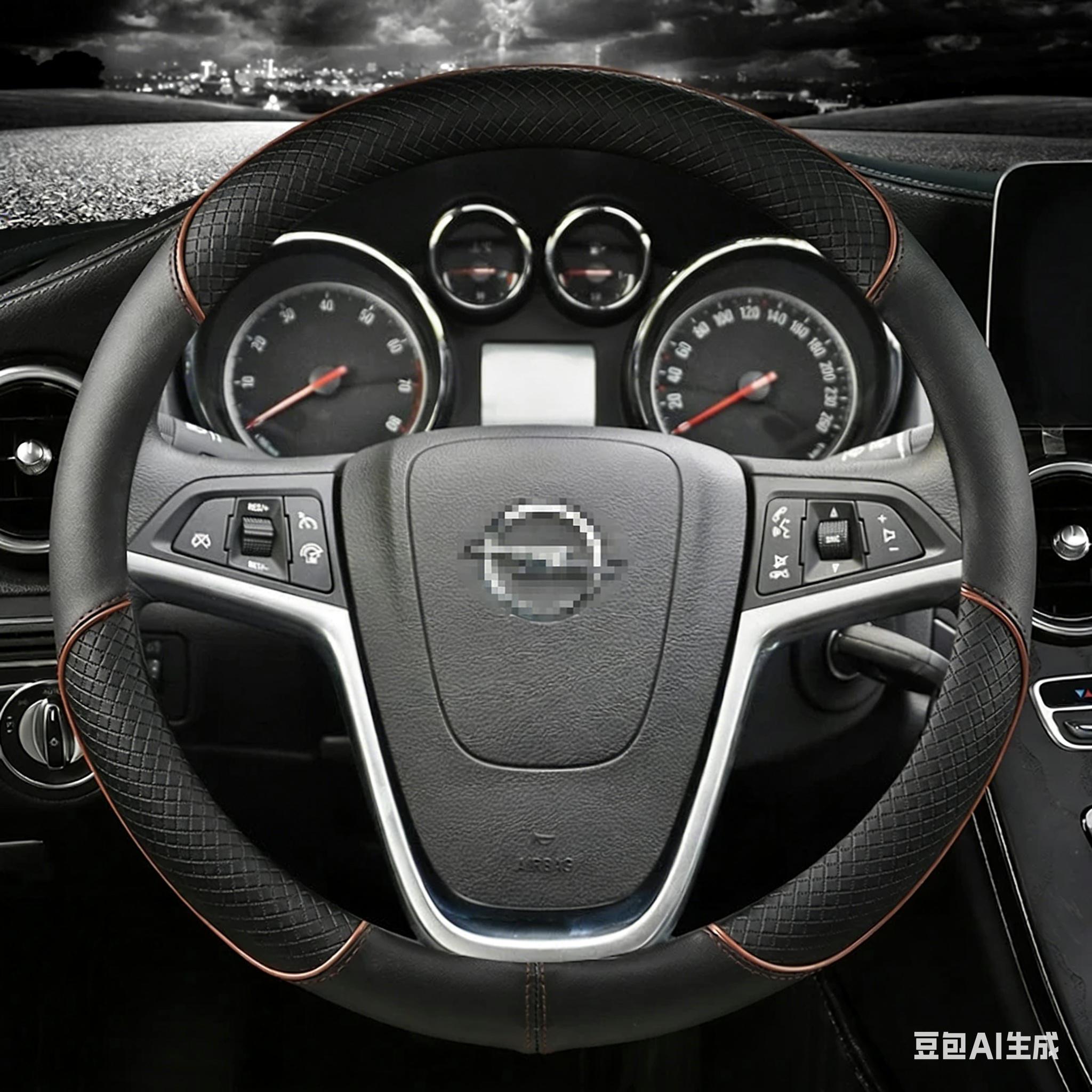 

Leather Car Steering Wheel Cover For Opel Mokka 2013-2016 Opel Insignia 2009-2013 Astra J 2010-2015 Meriva Auto Accessories