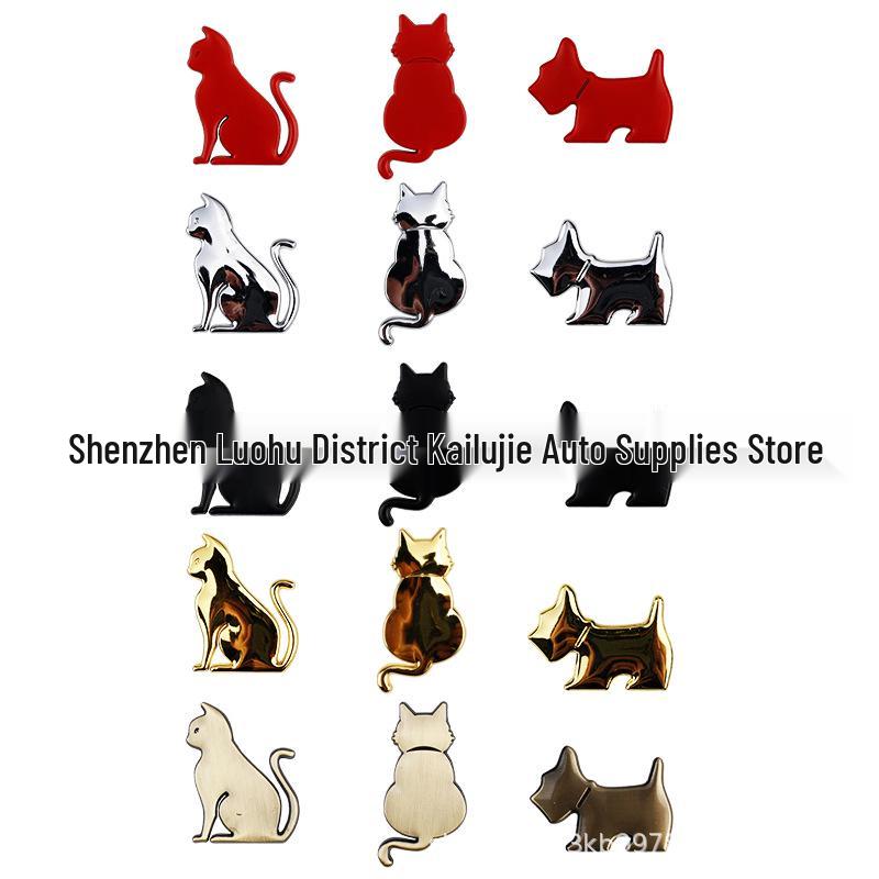 3D Cute Cat Car Sticker - Scratch Cover & Decoration
