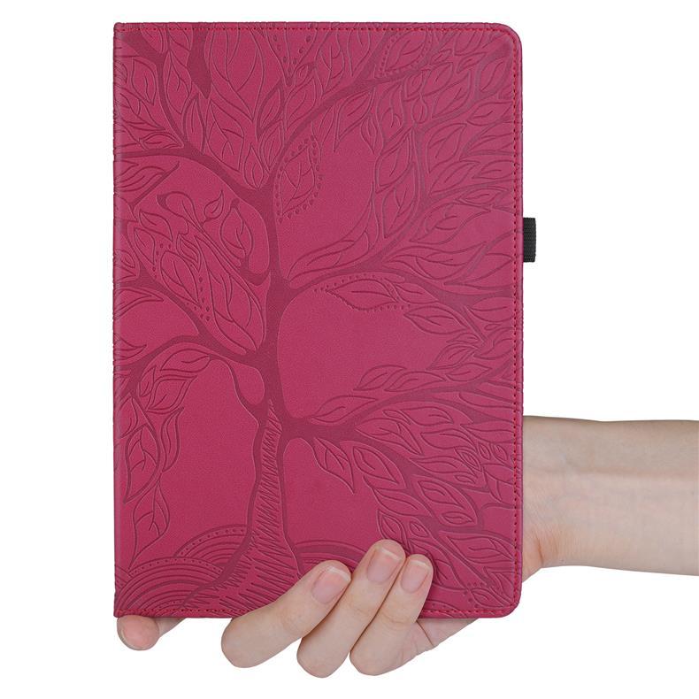 Suitable for Samsung Tab S7 tablet, A7 Lite, Life Tree embossed rotating stand leather case, X205