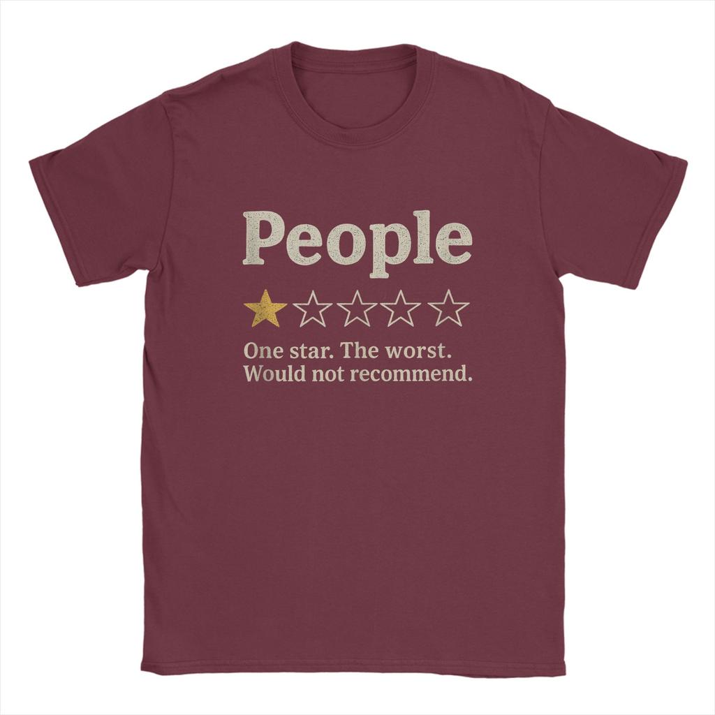 People One Star Rating Would Not RecomUnisexd Introvert T Shirt Beach Harajuku T Shirts Unisexs Cotton O Neck Oversize Clothes