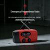 Solar & USB Emergency Hand-Crank Radio with SOS Alarm Flashlight for Outdoor Preparedness