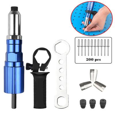 Riveting Machine Electric Rivet Gun Pull Rivet Core Conversion Head Electric Rivet Gun Adapter Insert Nut Pull Rivet Tool